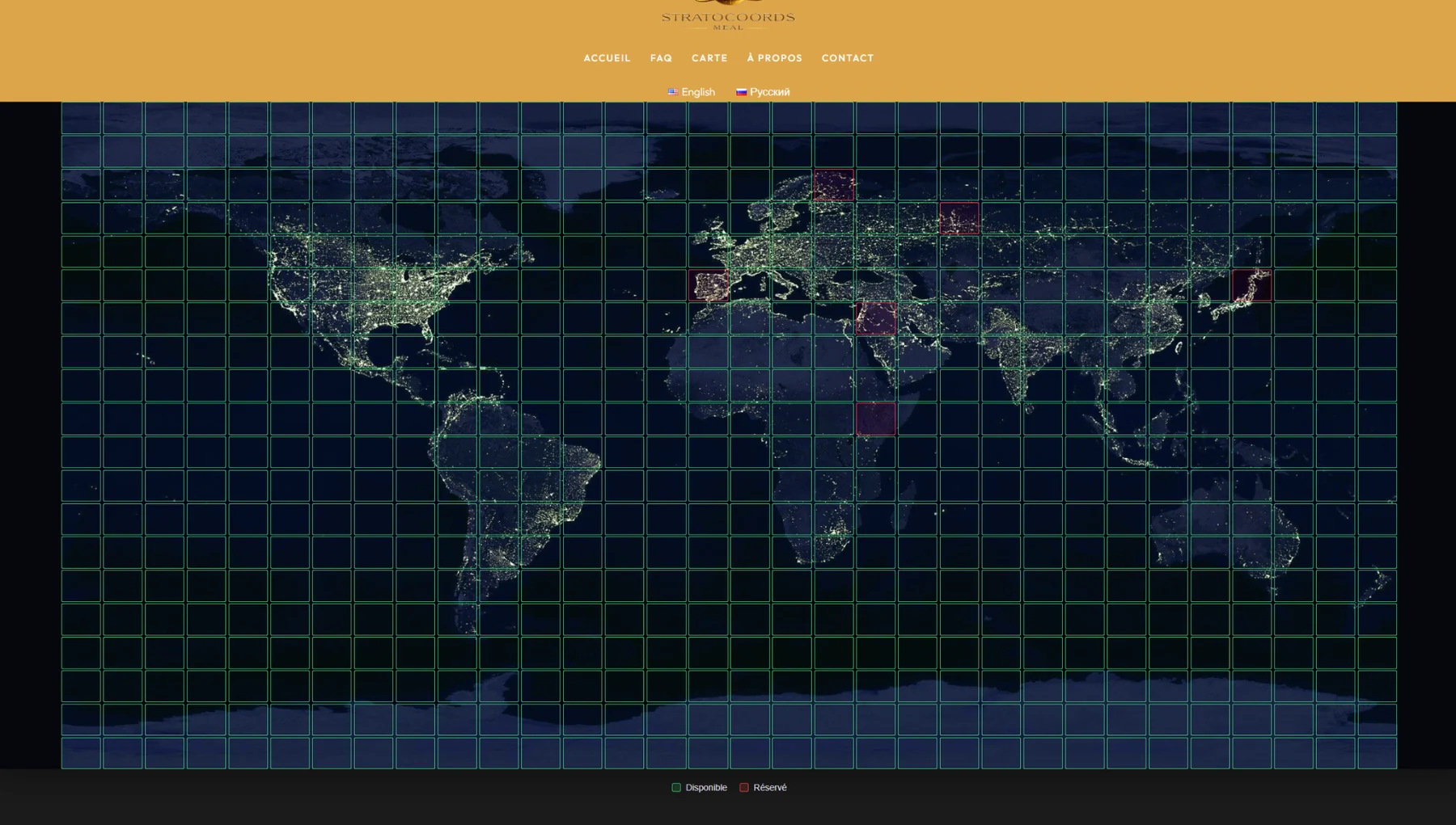 Carte interactive de StratoCoordsMeal